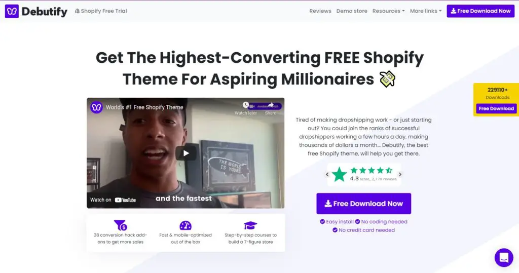 Debutify Review: Best Free Shopify Theme?